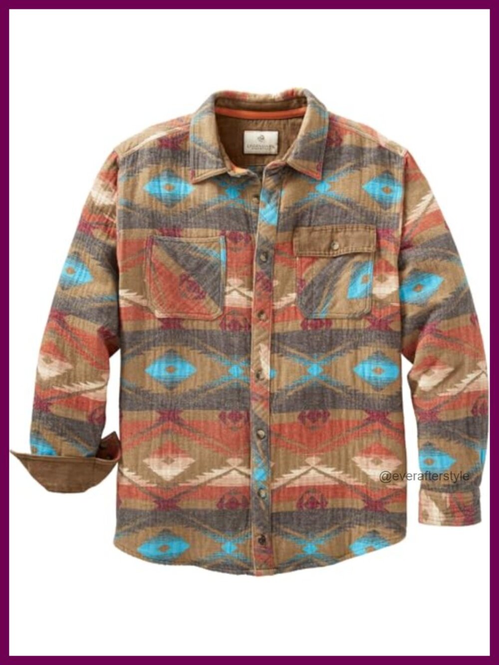 Heavyweight Flannel Shirt Long Sleeve Button Up 100% Cotton